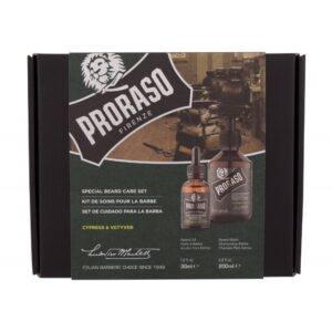 PRORASO Cypress & Vetyver Special Beard Care Set (Habeme šampoon, meestele, 200ml) KOMPLEKT 1/1